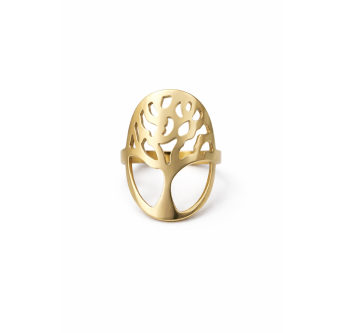 Bague Arbre de Vie - Plaqué Or 24K