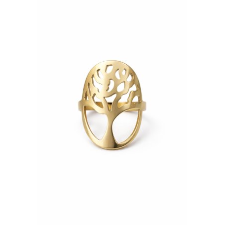 Bague Arbre de Vie - Plaqué Or 24K