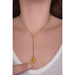 Collier Y plaqué or 