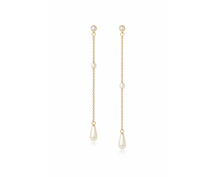 Boucles d'oreilles perles pendantes