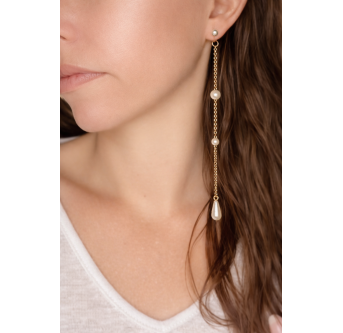 Boucles d'oreilles perles pendantes