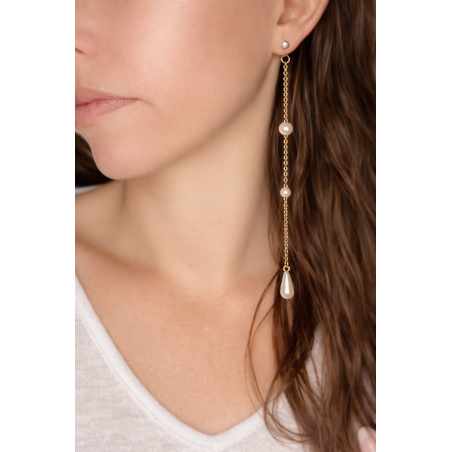 Boucles d'oreilles perles pendantes