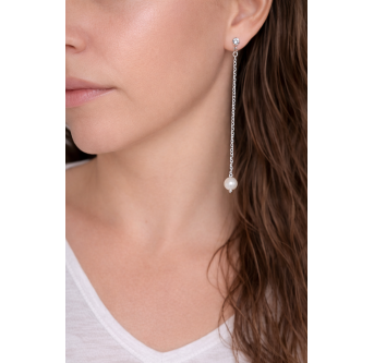 Boucles d'oreilles perles suspendues