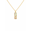 Collier Rectangle Nacré - Plaqué or 24K