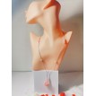 Collier argent 925 avec perles rose pâle et pendentif Pompon Rose Collier argent 925 avec perles rose pâle et pendentif Pompon Rose