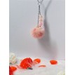 Collier argent 925 avec perles rose pâle et pendentif Pompon Rose Collier argent 925 avec perles rose pâle et pendentif Pompon Rose