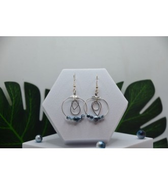 Boucles d'oreilles créole mystère des profondeurs