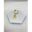 Printemps Vert – Bague ajustable en acier inoxydable plaqué or 24K avec pendentif Printemps Vert – Bague ajustable en acier inoxydable plaqué or 24K avec pendentif