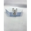 Bague ajustable argent avec pendentif cœur Ange Blanc et pierre blanche scintillante Bague ajustable argent avec pendentif cœur Ange Blanc et pierre blanche scintillante