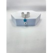 Bague ajustable Infinity Bleu en argent 925 avec pendentif infini et pierre azur Bague ajustable Infinity Bleu en argent 925 avec pendentif infini et pierre azur