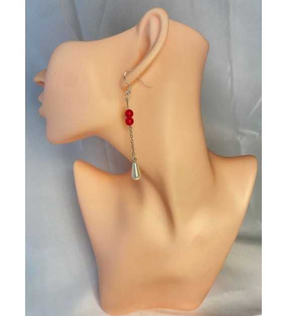 Romantisme – Boucles d’oreilles pendantes en acier inoxydable