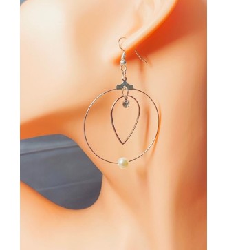 Boucles d'oreilles créole Etoile Ronde