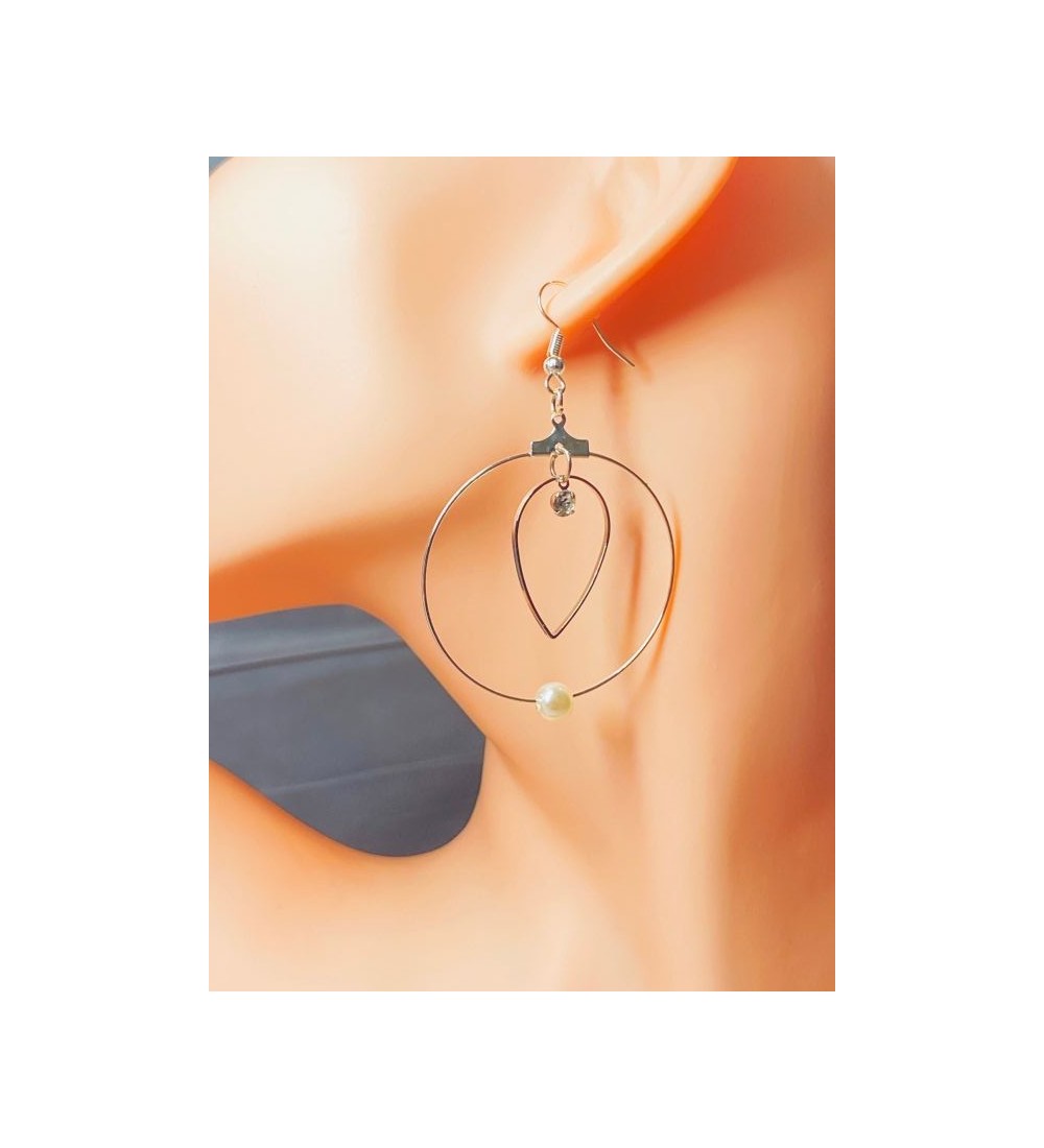 Boucles d'oreilles créole Etoile Ronde