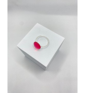 Bague ajustable en acier inoxydable argenté avec quartz