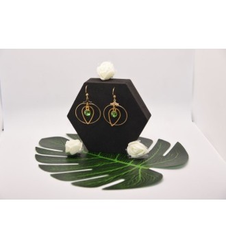 Boucles d'oreilles Secret d'Emeraude