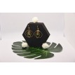 Secret d'emeraude – Boucles d’oreilles créoles en acier inoxydable plaqué or 24K  Secret d'emeraude – Boucles d’oreilles créoles en acier inoxydable plaqué or 24K