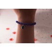 Bracelet Océan Mystique en perles bleu électrique avec pendentif pierre bleue Bracelet Océan Mystique en perles bleu électrique avec pendentif pierre bleue