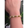 Bracelet Énergie Verte en perles vert olive et rose pâle chic et élégant Bracelet Énergie Verte en perles vert olive et rose pâle chic et élégant
