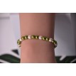 Bracelet Énergie Verte en perles vert olive et rose pâle chic et élégant Bracelet Énergie Verte en perles vert olive et rose pâle chic et élégant