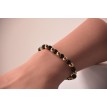 Chic en Noir et Doré – Bracelet en perles noires et dorées, élégant et intemporel Chic en Noir et Doré – Bracelet en perles noires et dorées, élégant et intemporel