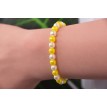 Bracelet Citronnade en perles jaune citron et blanches élégant et tendance Bracelet Citronnade en perles jaune citron et blanches élégant et tendance