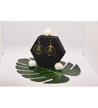 Boucles d'oreilles Secret d'Emeraude