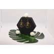 Secret d'emeraude – Boucles d’oreilles créoles en acier inoxydable plaqué or 24K  Secret d'emeraude – Boucles d’oreilles créoles en acier inoxydable plaqué or 24K