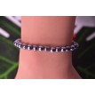 Bracelet Platine Brillant en perles grises, argentées et platine élégant