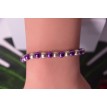 Bracelet Argenté Violine en perles argentées et violettes élégant et confortable Bracelet Argenté Violine en perles argentées et violettes élégant et confortable