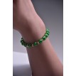 Bracelet Couleur Émeraude en perles vertes et dorées élégant et confortable Bracelet Couleur Émeraude en perles vertes et dorées élégant et confortable