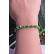 Bracelet Couleur Émeraude en perles vertes et dorées élégant et confortable Bracelet Couleur Émeraude en perles vertes et dorées élégant et confortable