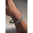 Bracelet Perles du Pacifique en perles bleu et gris élégant et confortable Bracelet Perles du Pacifique en perles bleu et gris élégant et confortable