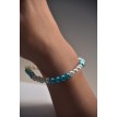 Bracelet Brume et Océan en perles blanches et bleues élégant et confortable Bracelet Brume et Océan en perles blanches et bleues élégant et confortable