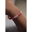 Bracelet Romance Éternelle en perles roses et blanches élégant Bracelet Romance Éternelle en perles roses et blanches élégant