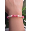 Bracelet Romance Éternelle en perles roses et blanches élégant Bracelet Romance Éternelle en perles roses et blanches élégant
