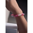 Bracelet Romance Éternelle en perles roses et blanches élégant Bracelet Romance Éternelle en perles roses et blanches élégant