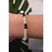 Bracelet Contraste Chic en perles noir et blanc élégant Bracelet Contraste Chic en perles noir et blanc élégant