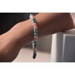 Bracelet Baiser de Brise en perles rose pâle et bleu clair