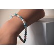 Bracelet Baiser de Brise en perles rose pâle et bleu clair
