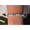 Bracelet Baiser de Brise en perles rose pâle et bleu clair