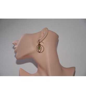 Boucles d'oreilles Secret d'Emeraude