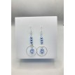 Perle Royale – Boucles d’oreilles créoles argentées avec perles platine et pendentif effet diamant Perle Royale – Boucles d’oreilles créoles argentées avec perles platine et pendentif effet diamant