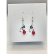 Romance d'amour – Boucles d’oreilles pendantes en acier inoxydable argenté Romance d'amour – Boucles d’oreilles pendantes en acier inoxydable argenté