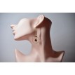 Éclat de Rouge – Boucles créoles en acier inoxydable plaqué or 24K avec perles dorées Éclat de Rouge – Boucles créoles en acier inoxydable plaqué or 24K avec perles dorées
