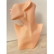 Pur Bijou – Boucles d’oreilles pendantes en acier inoxydable plaqué or 24K