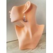 Anneaux Nocturne – Boucles d’oreilles créoles argentées avec perles noires et pendentif pierre Anneaux Nocturne – Boucles d’oreilles créoles argentées avec perles noires et pendentif pierre