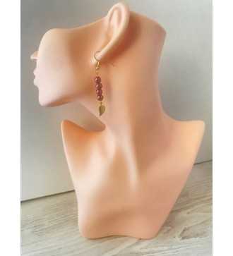 DemiSaison – Boucles d’oreilles pendantes plaqué or 24 K 
