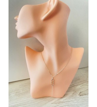 Collier argenté trio de cœurs en acier inoxydable - Elégant
