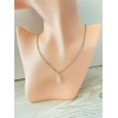 Pureté Élégante – Collier argent 925 avec pendentif goutte nacrée longue et éclat raffiné Pureté Élégante – Collier argent 925 avec pendentif goutte nacrée longue et éclat raffiné