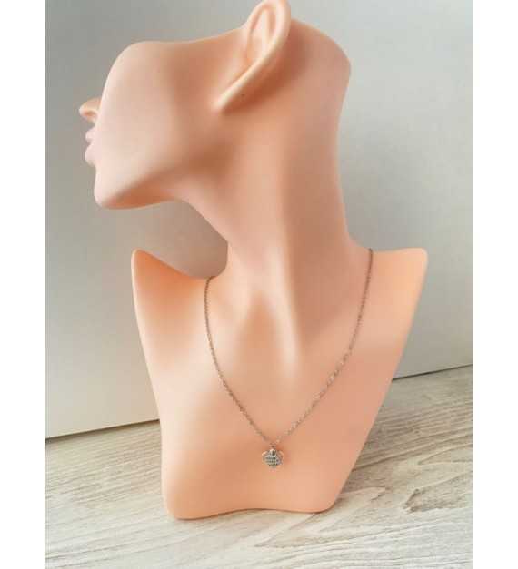 Eternité Éclatante – Collier argenté « Fait main avec amour »